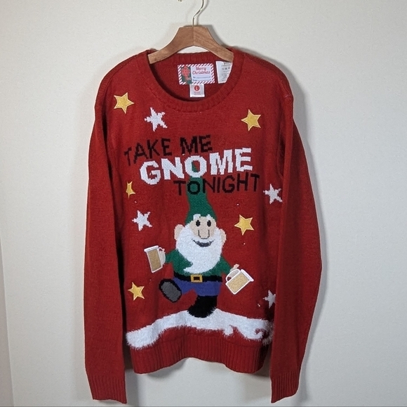 Other - 🎅✨ "Take Me Gnome Tonight" Light-Up Ugly Christmas Sweater - Lights up! 🎄💡